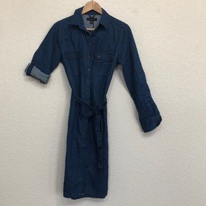 Demin button down dress